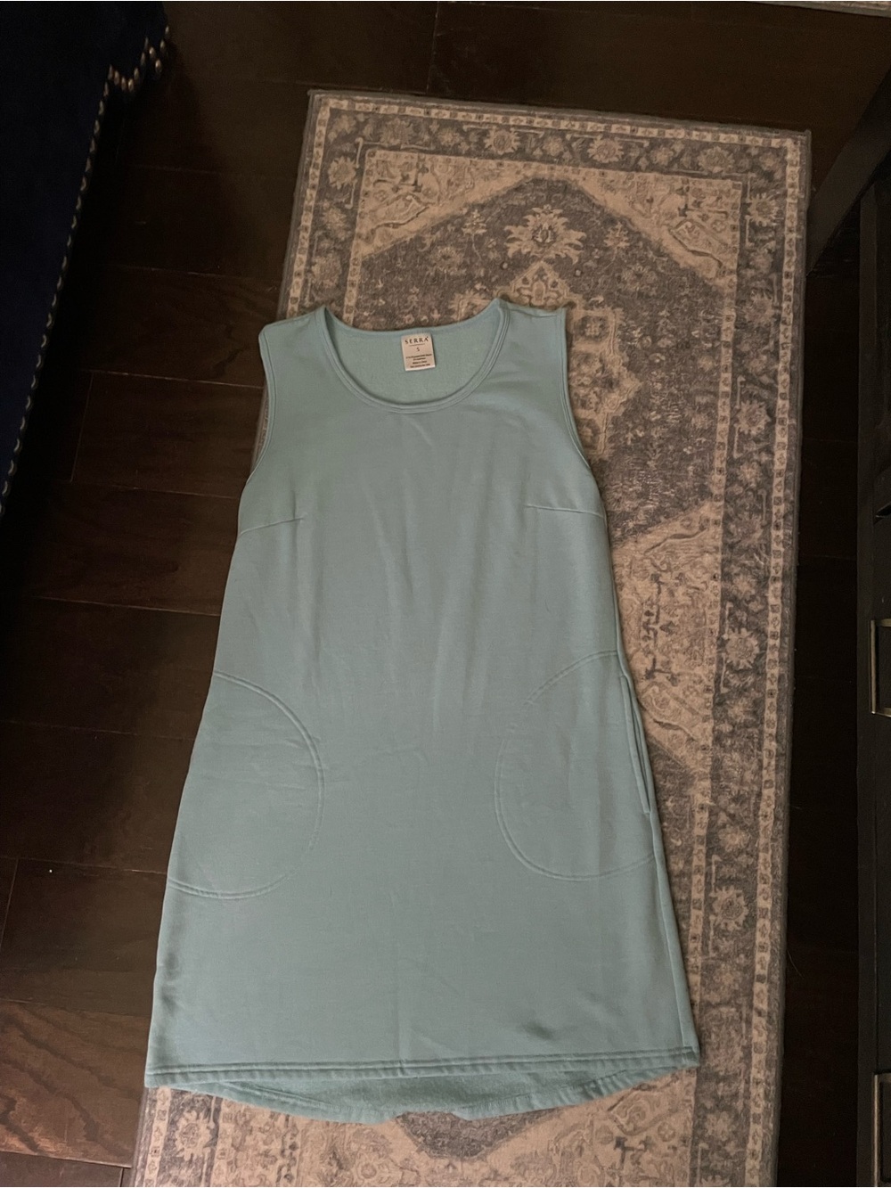 Light Blue Sleeveless Shift Dress